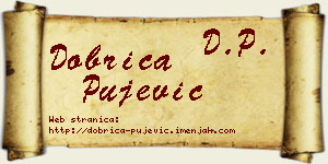 Dobrica Pujević vizit kartica